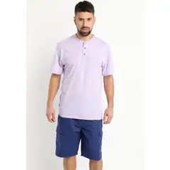 KOTTING - Polera Jersey Botones Lila