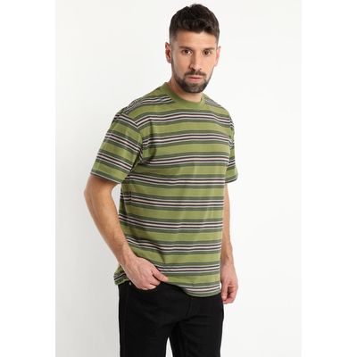 Imagen 2 del producto Polera Jersey Listada Cuello Redondo Verde Musgo