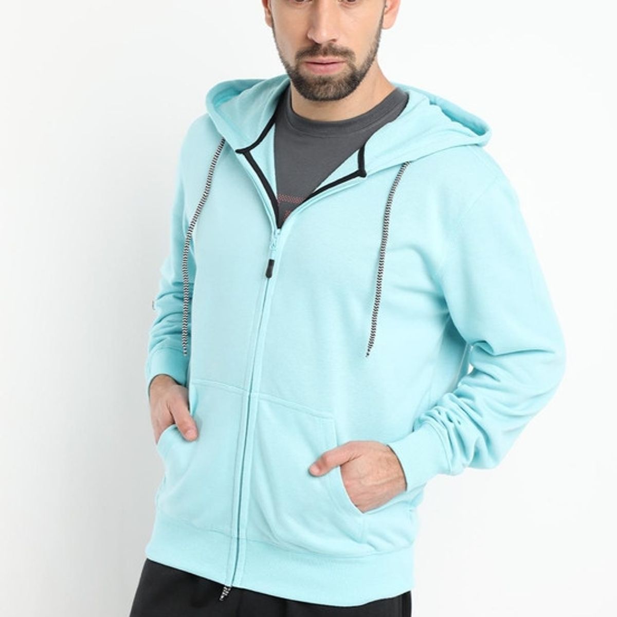 KOTTING - Poleron Full Zipper Azul KOTTING