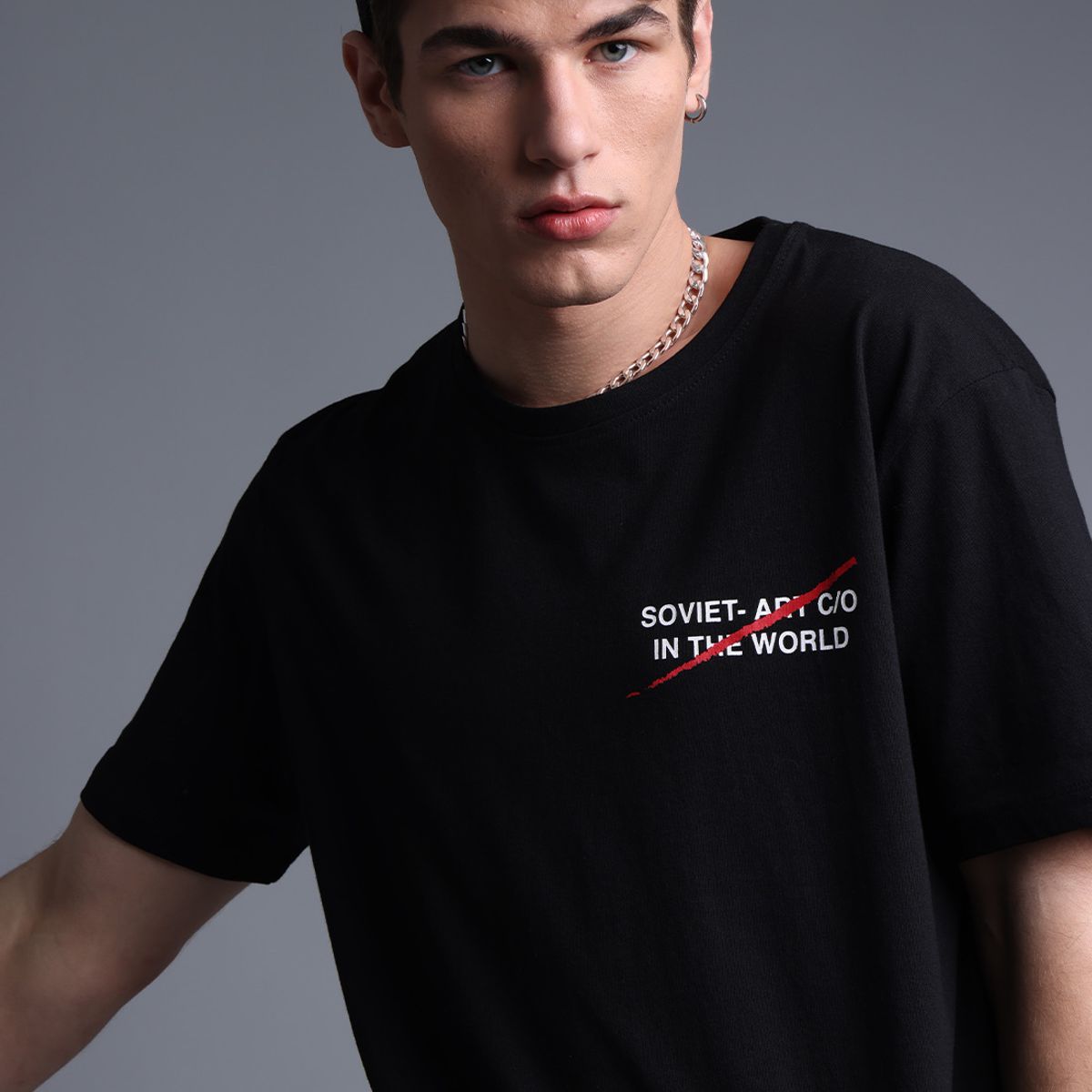 SOVIET - Polera Cuello Redondo Hombre Soviet SOVIET