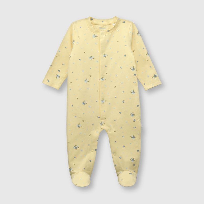 COLLOKY - Osito de bebe niña flores amarillo / yellow (0 a 9 meses) 6-9 meses