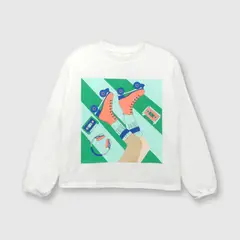 COLLOKY - Polera de niña patines off white (2 a 12 años) 8 8