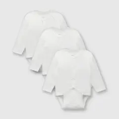 COLLOKY - Pilucho de bebé unisex 3 pack bambi blanco / white (0 a 24 meses) 9-12 meses