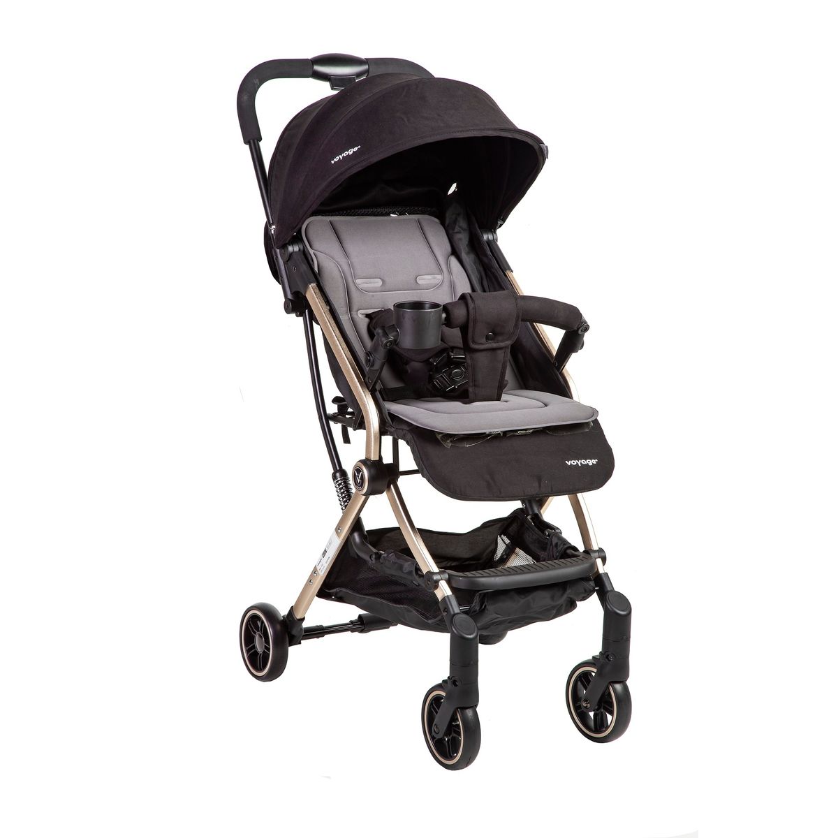VOYAGE - Coche paseo Maleta Mike Dorado  black