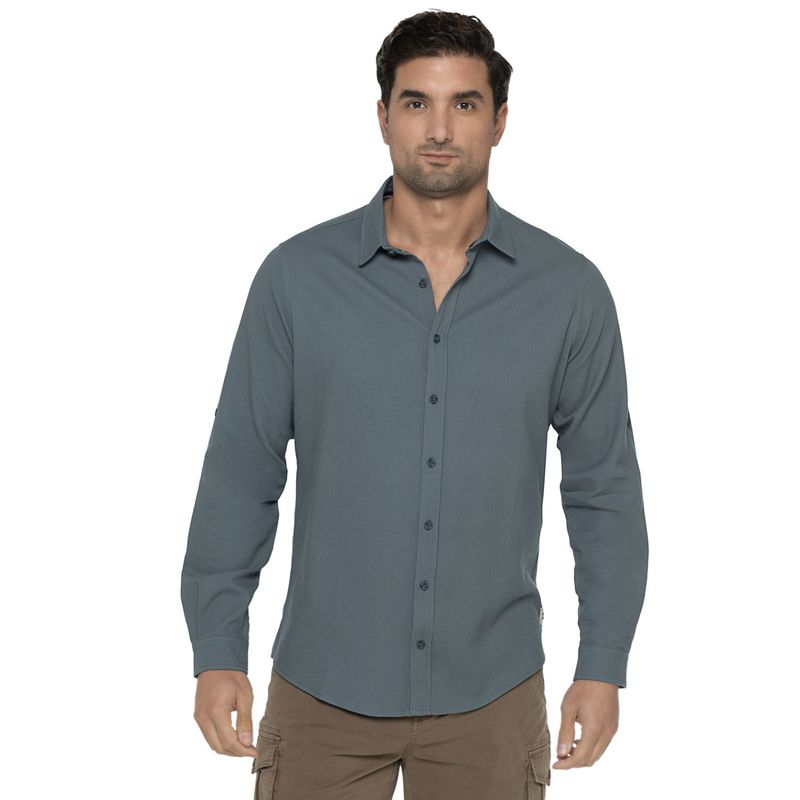 PANAMA JACK - Camisa Hombre Azul Panama Jack