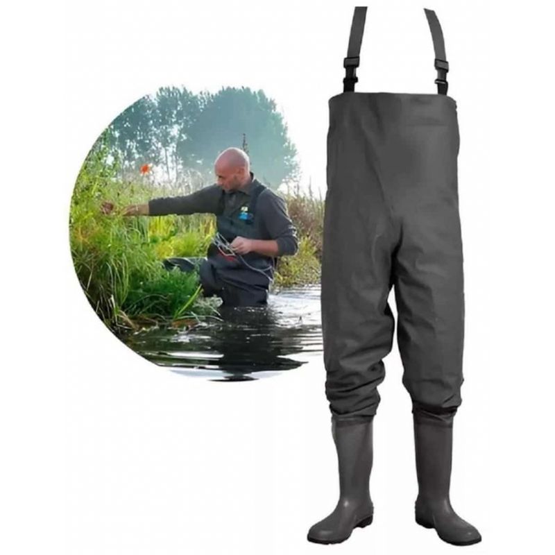 FRANAFOR - Wader Pesca Traje Pescador Respirable con Botas Impermeable
