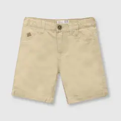 COLLOKY - Bermuda de bebé niño gabardina khaki (3 a 36 meses)
