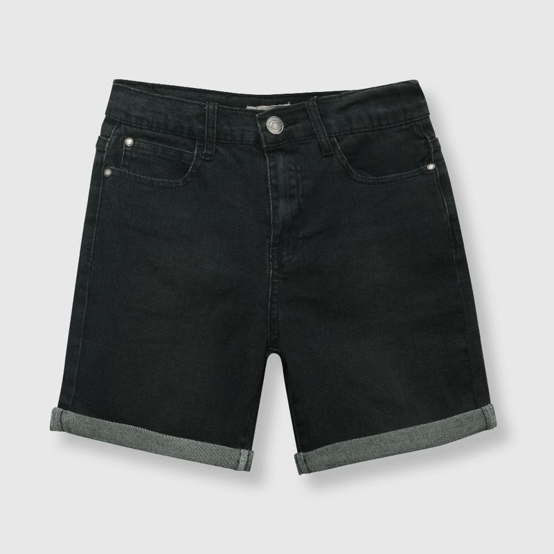 COLLOKY - Bermuda de niño elasticado negro / black (2 a 12 años) 10 10
