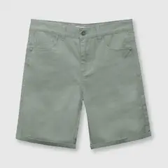 COLLOKY - Bermuda de niño gabardina oliva (2 a 12 años) 6 6