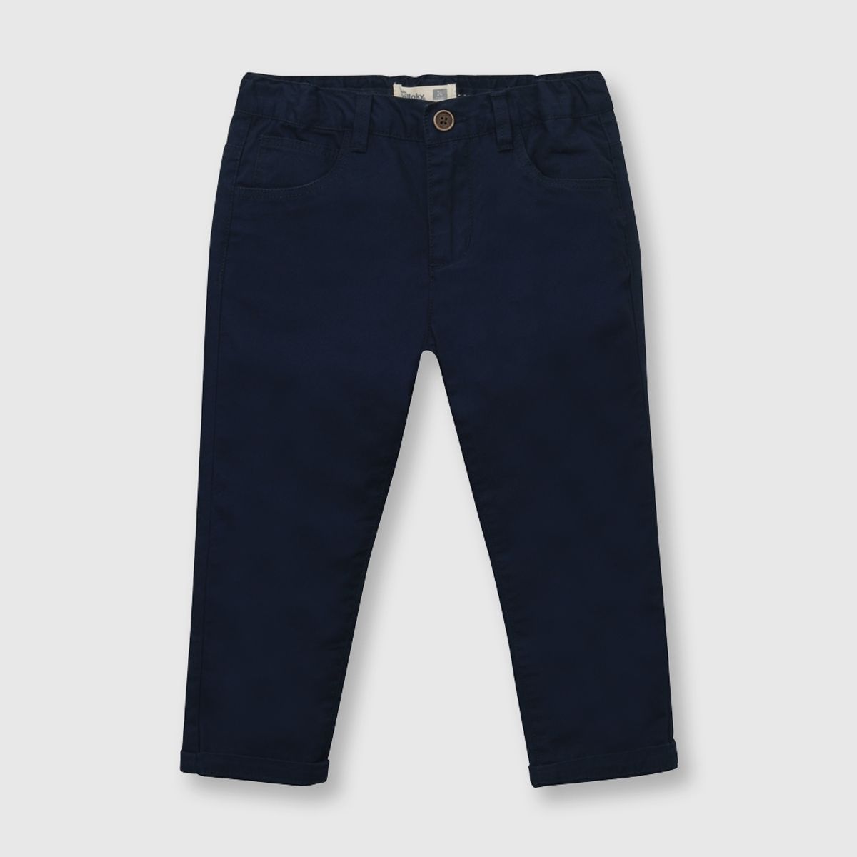 COLLOKY - Pantalón de bebé niño gabardina navy (3 a 36 meses)