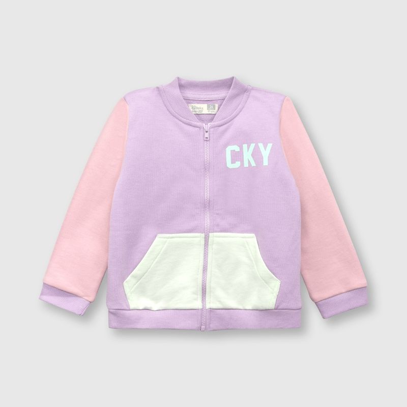 COLLOKY - Polerón de bebé niña bloques (3 a 36 meses)