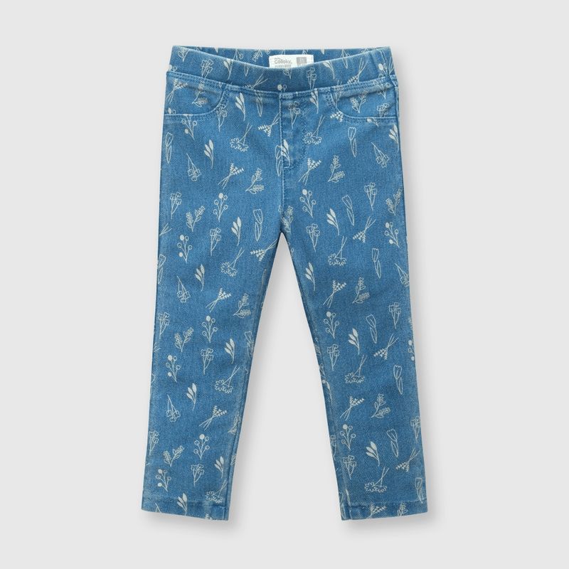 COLLOKY - Jegging de bebé niña elasticada light denim (3 a 36 meses)
