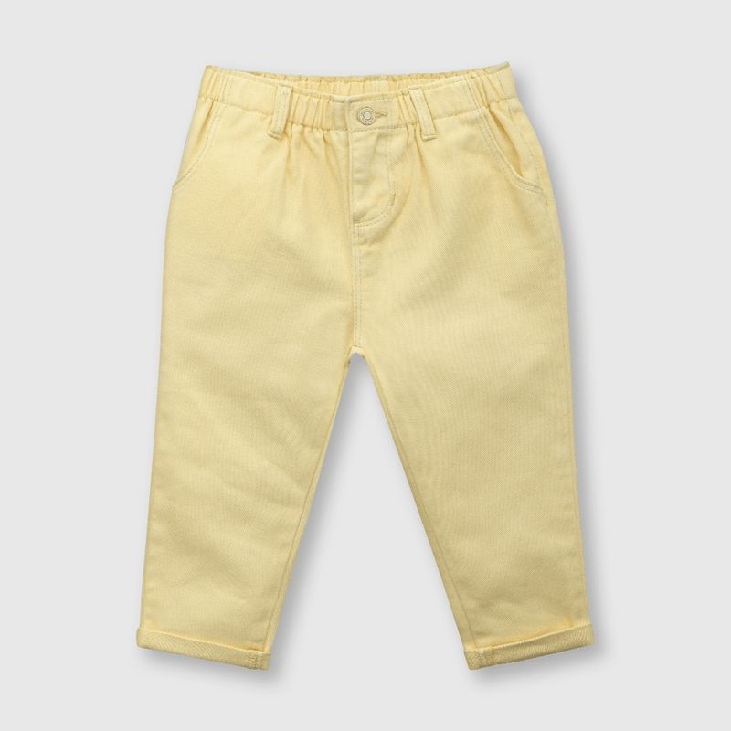 COLLOKY - Pantalón de bebé niña gabardina amarillo / yellow (3 a 36 meses)