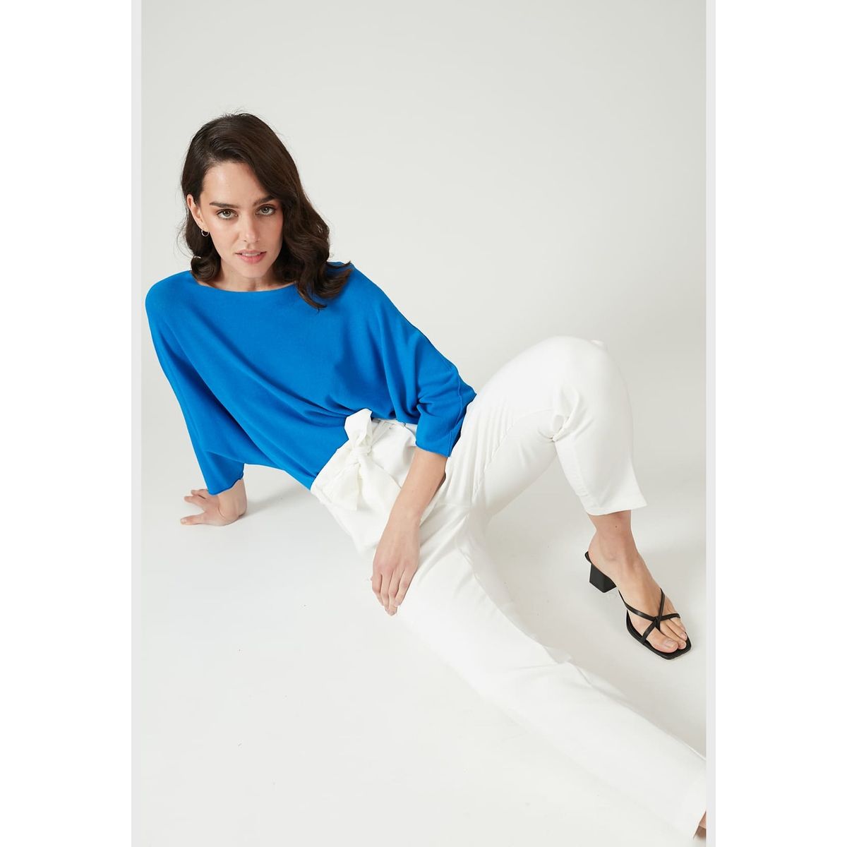 PRIVILEGE - Pantalon carrot blanco PRIVILEGE