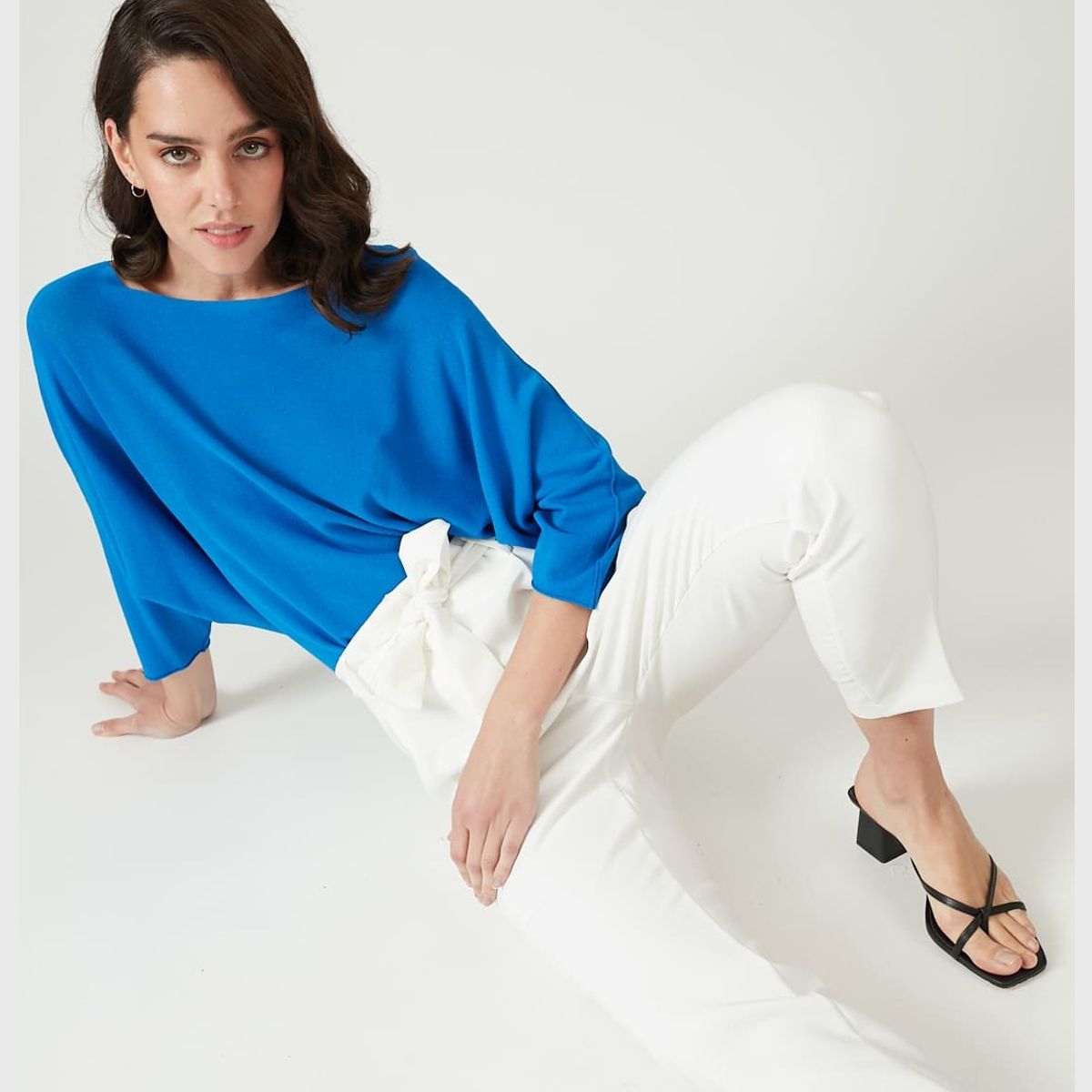 PRIVILEGE - Pantalon carrot blanco PRIVILEGE