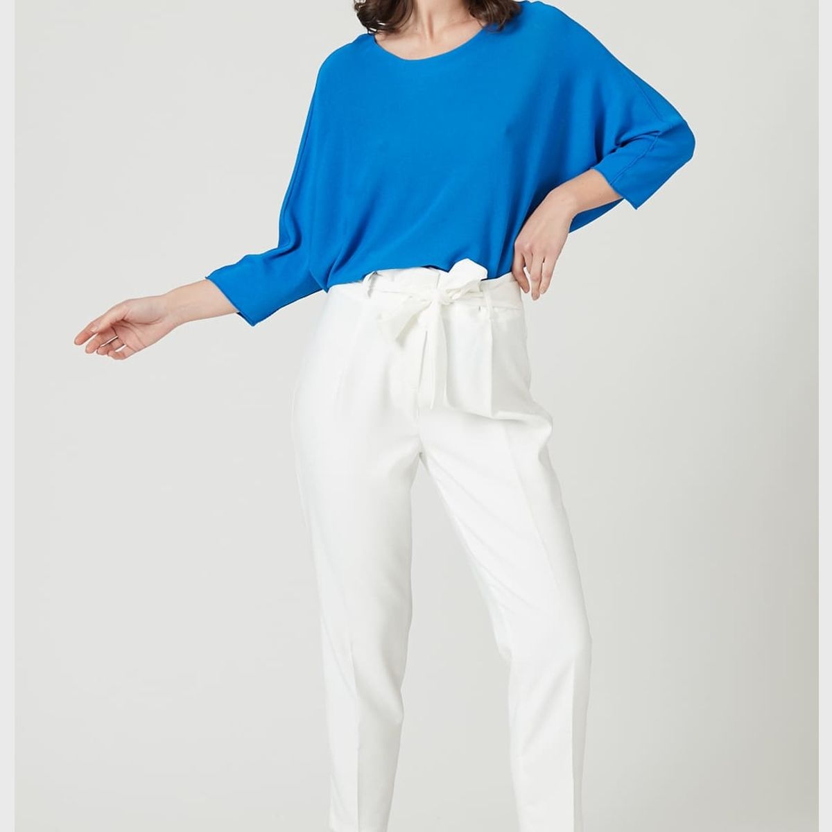 PRIVILEGE - Pantalon carrot blanco PRIVILEGE