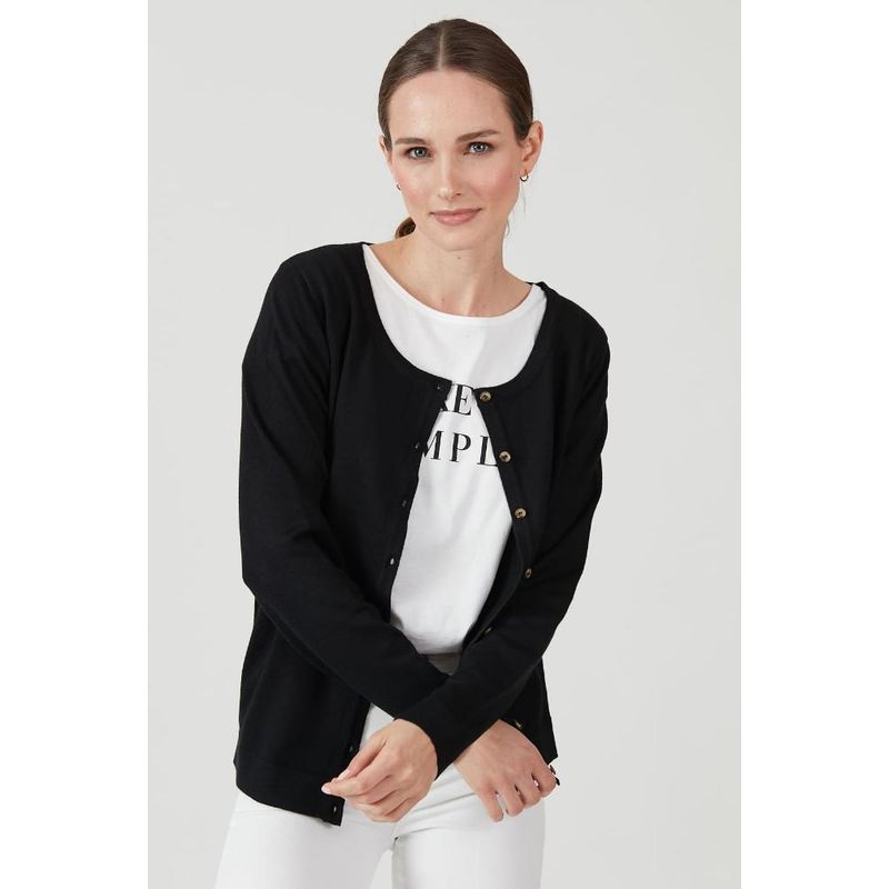 PRIVILEGE - Cardigan negro PRIVILEGE