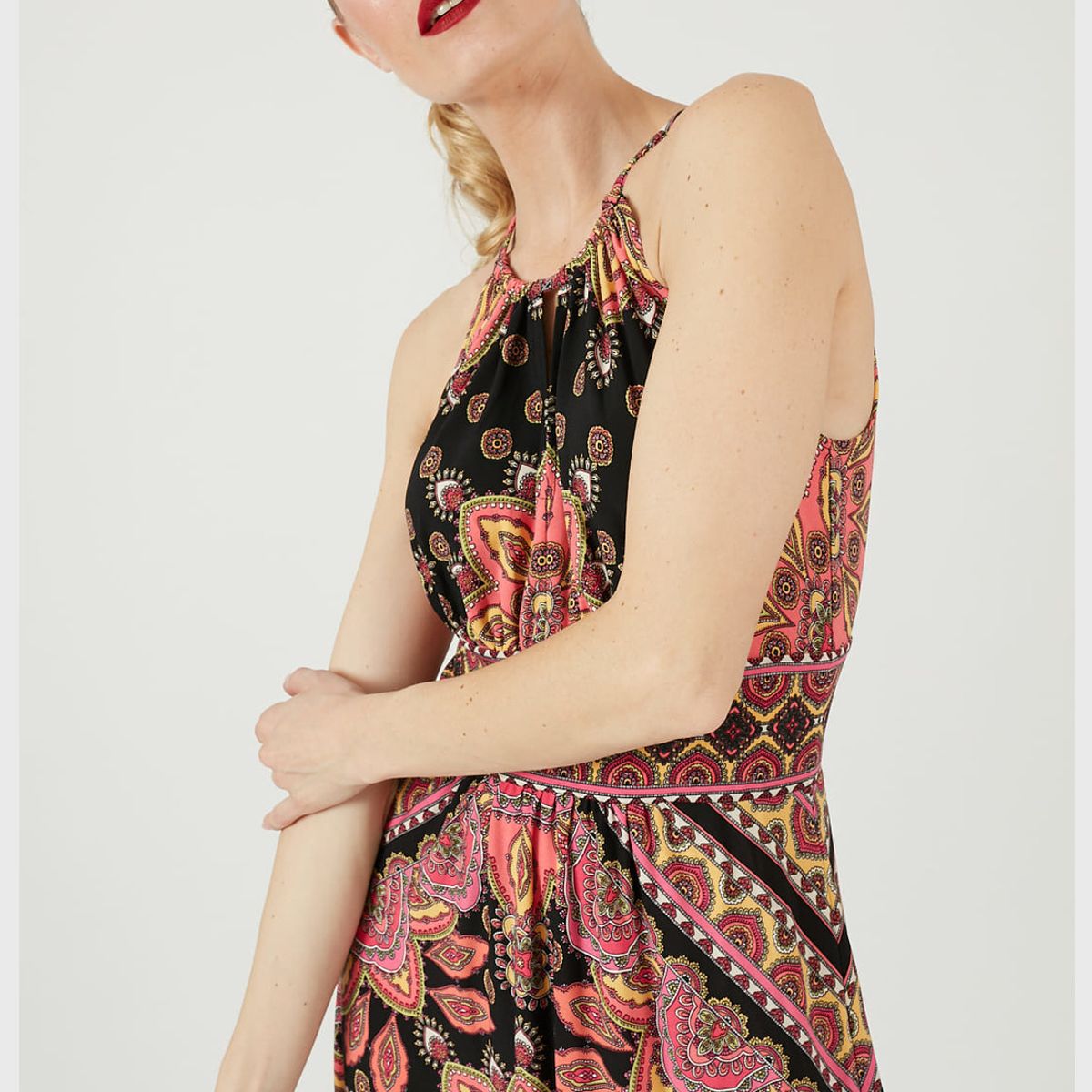 PRIVILEGE - Vestido coral estampado PRIVILEGE