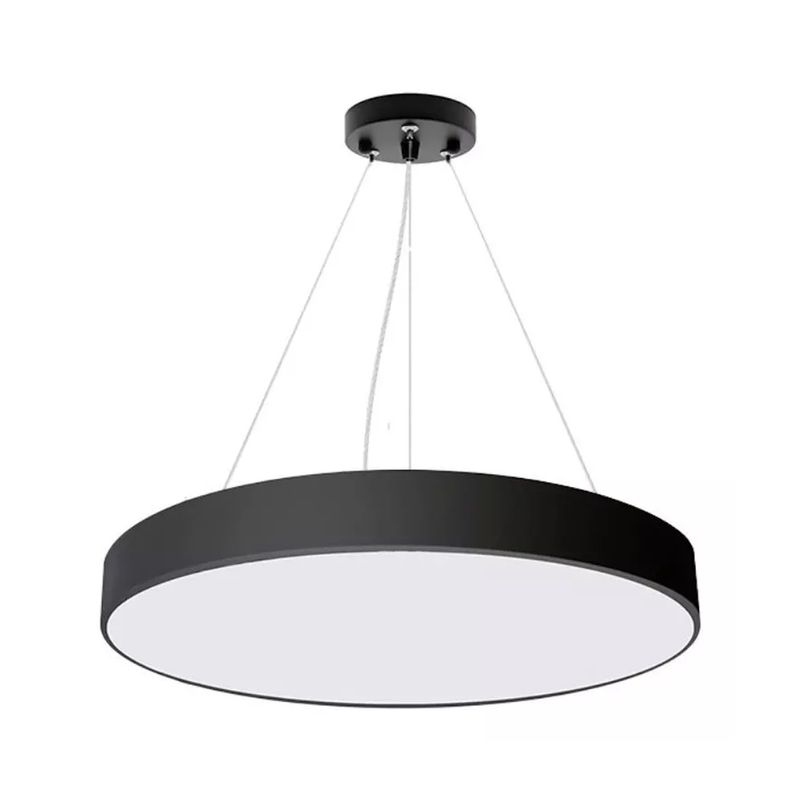 GENERICO - Lámpara Led Colgante Redonda Moderna 60cm 48w Luz Fría