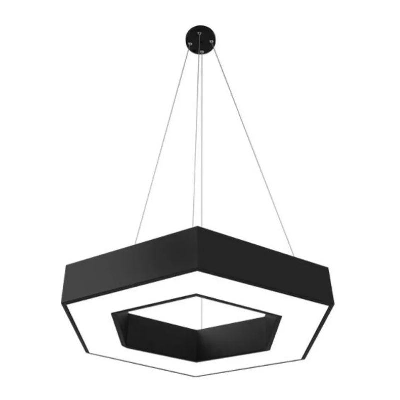 GENERICO - Lámpara Led Colgante Hexágono Moderna 60cm 36w Luz Fría