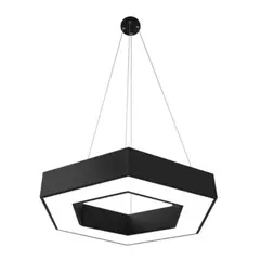 GENERICO - Lámpara Led Colgante Hexágono Moderna 60cm 36w Luz Fría