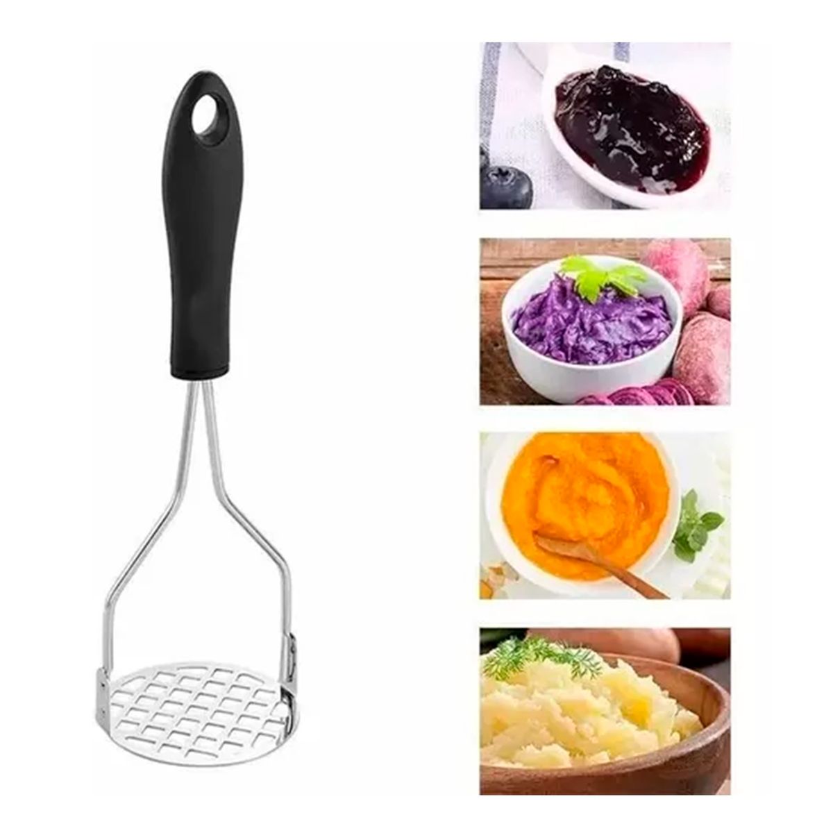 GENERICO - Moledor De Papas Utensilio Triturador De Puré 24cm