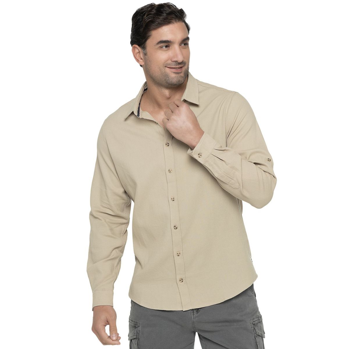 PANAMA JACK - Camisa Hombre Beige Panama Jack