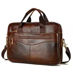 TIOZONEY - Maletín Portafolio Bolso PU Ecológico Notebook para Hombre.