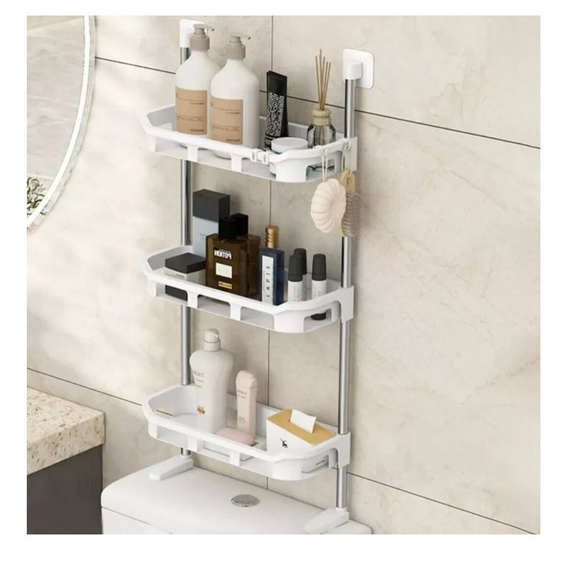 GENERICO - Estante Repisa Para Baño Tres Niveles Resistente Y Duradero