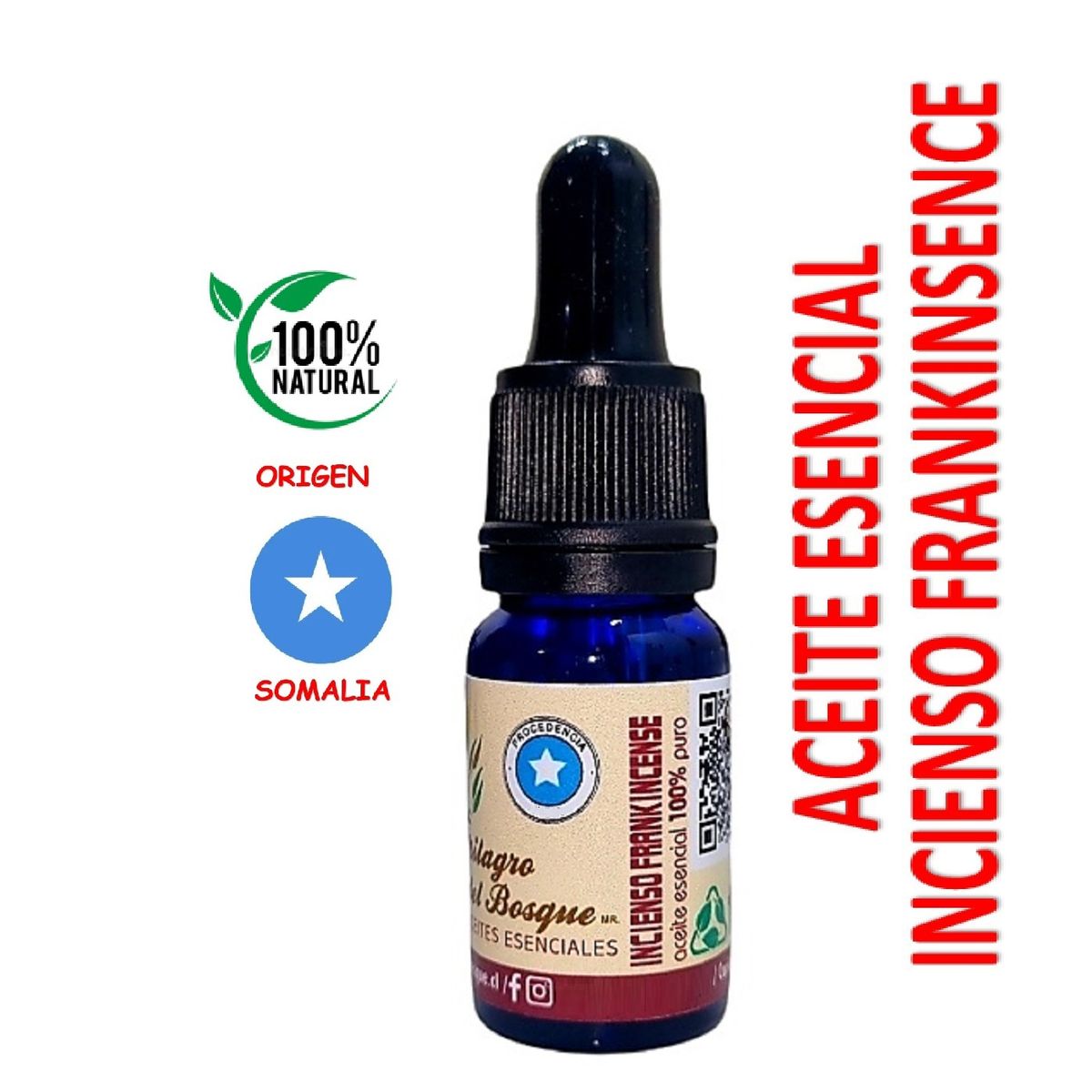 MILAGRO DEL BOSQUE - Aceite Esencial Incienso Frankincense 10 ml..-