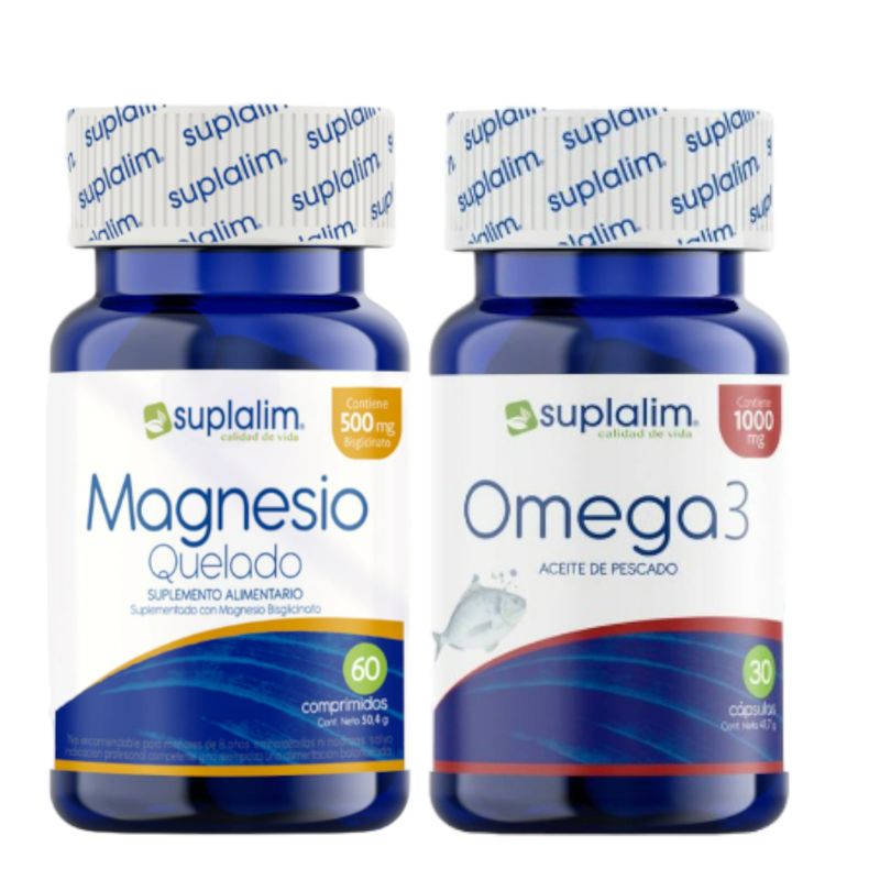 SUPLALIM - PACK SUPLALIM OMEGA 3 30CAPS MAS MAGNESIO QUELADO 60CAPS