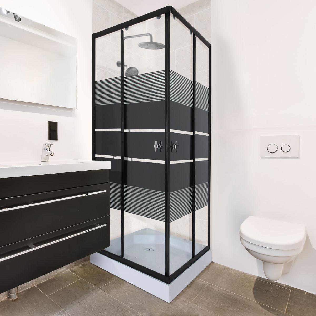 JOYTEK - Shower Door 90x90cm 5mm Mampara Recto INCLUYE RECEPTÁCULO