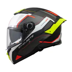 MT - Casco FF118SV Thunder 4 SV Jerk D3 Amarillo Fluor Perla
