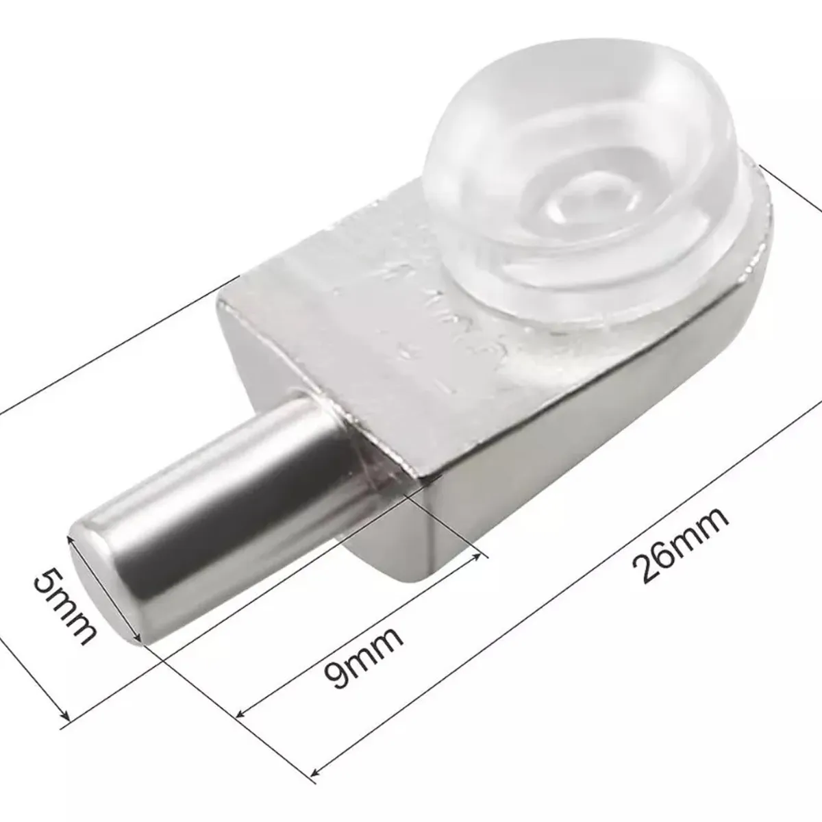 GENERICO - Soporte Repisa Mueble Ventosa Vidrio Embutido 10pcs