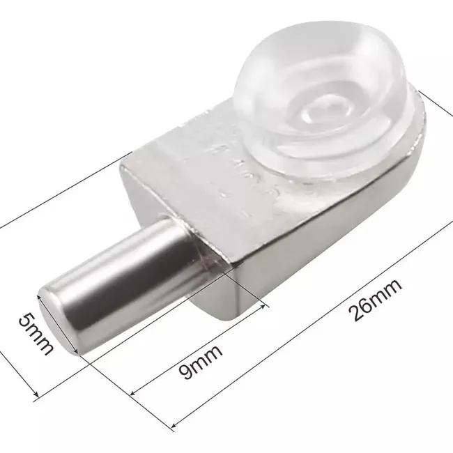 GENERICO - Soporte Repisa Mueble Ventosa Vidrio Embutido 10pcs