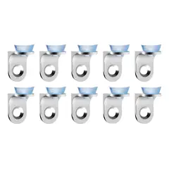 GENERICO - Soporte Repisa Mueble Ventosa Vidrio Sobrepuesto 10pcs