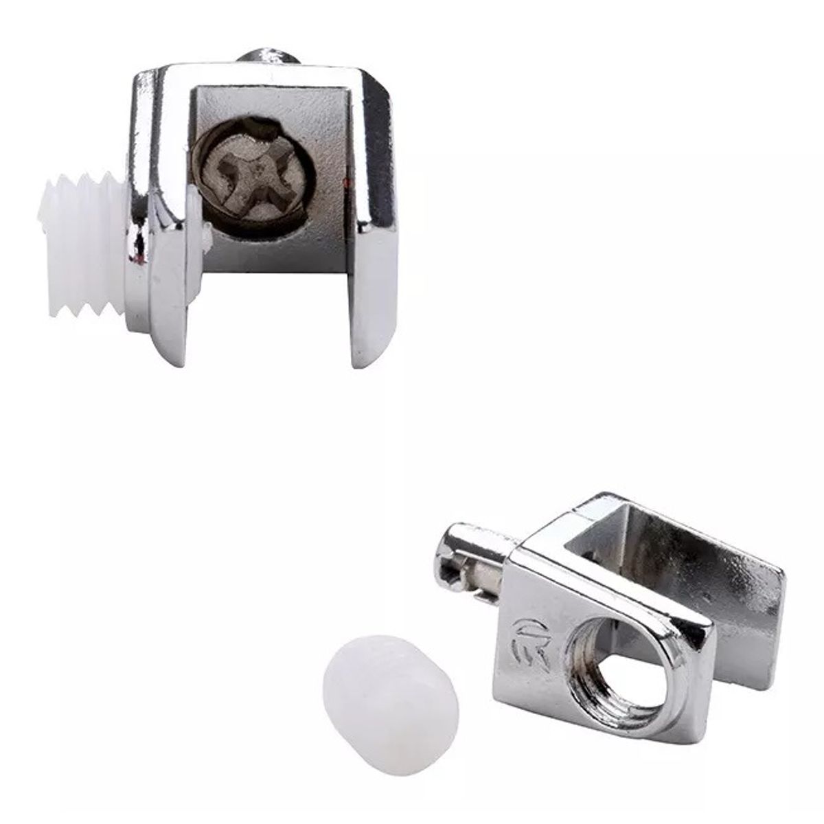 GENERICO - Soporte Repisa Mueble Vidrio Canti-slip 10psc