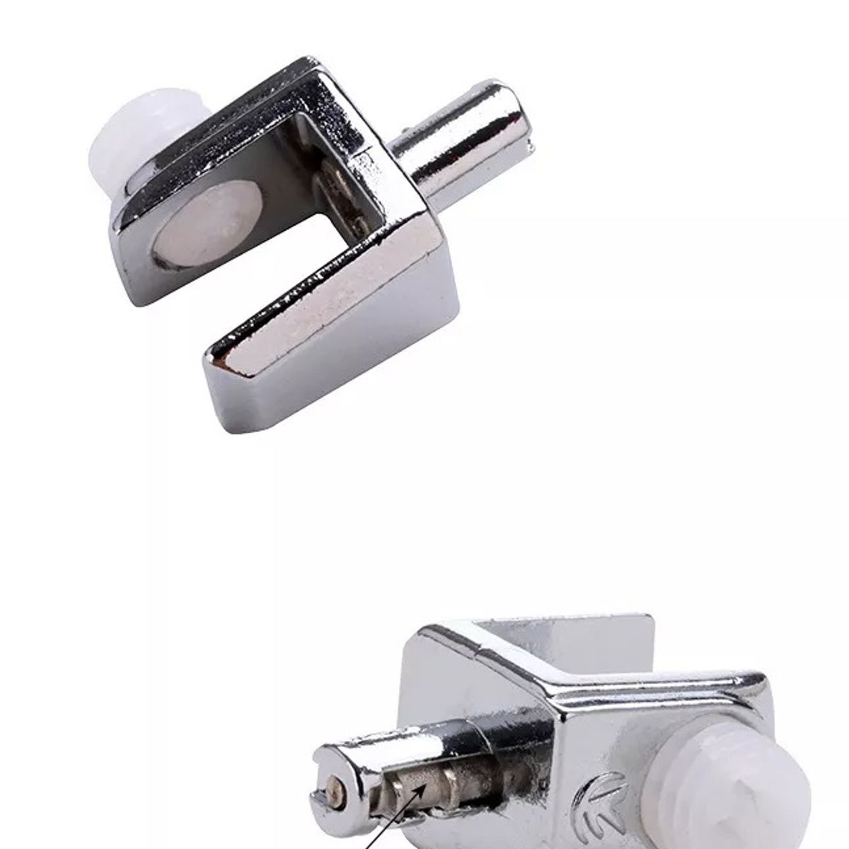 GENERICO - Soporte Repisa Mueble Vidrio Canti-slip 10psc