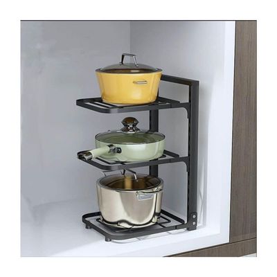 Imagen 2 del producto Organizador Estante Multiuso Cocina Platos Ollas 3 Niveles