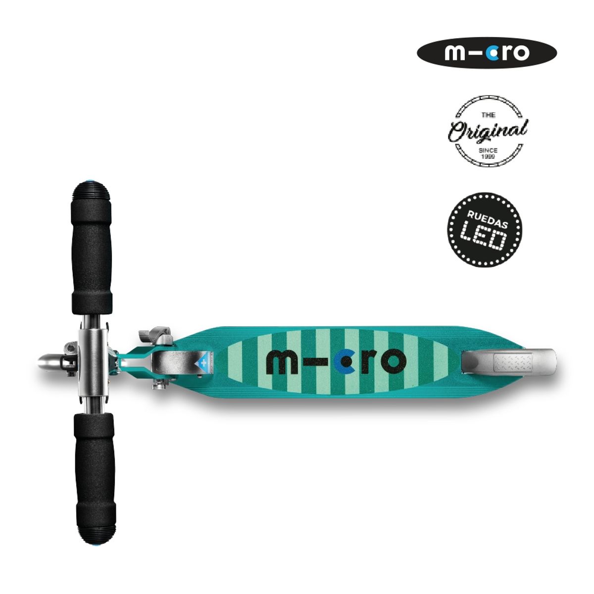MICRO - Scooter Micro Sprite LED Petróleo, Niños 6 años en adelante