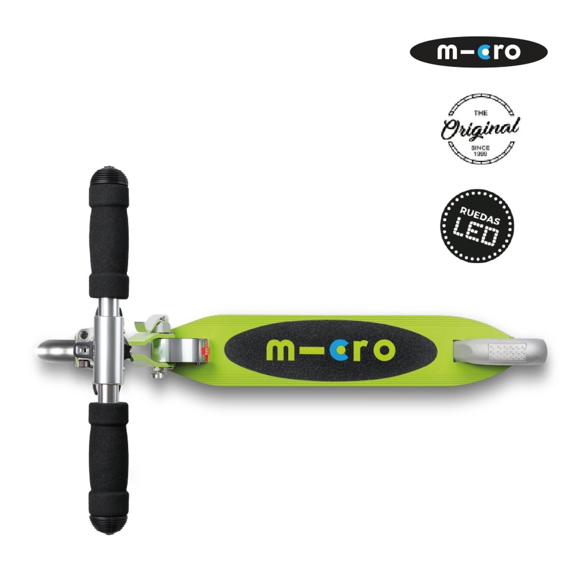 MICRO - Scooter Micro Sprite LED Limón, Niños 6 años en adelante