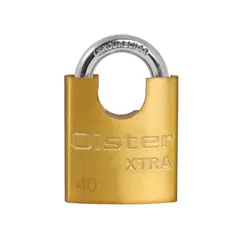 OISTER - Candado XTRA Hombros 40mm - Fierro Bronce.