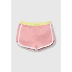 COLLOKY - Short de bebé niña bloques dark rose (3 a 36 meses)