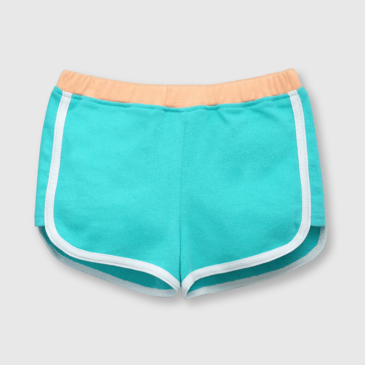 COLLOKY - Short de bebé niña bloques turquesa (3 a 36 meses) 24 meses