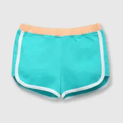 COLLOKY - Short de bebé niña bloques turquesa (3 a 36 meses) 24 meses