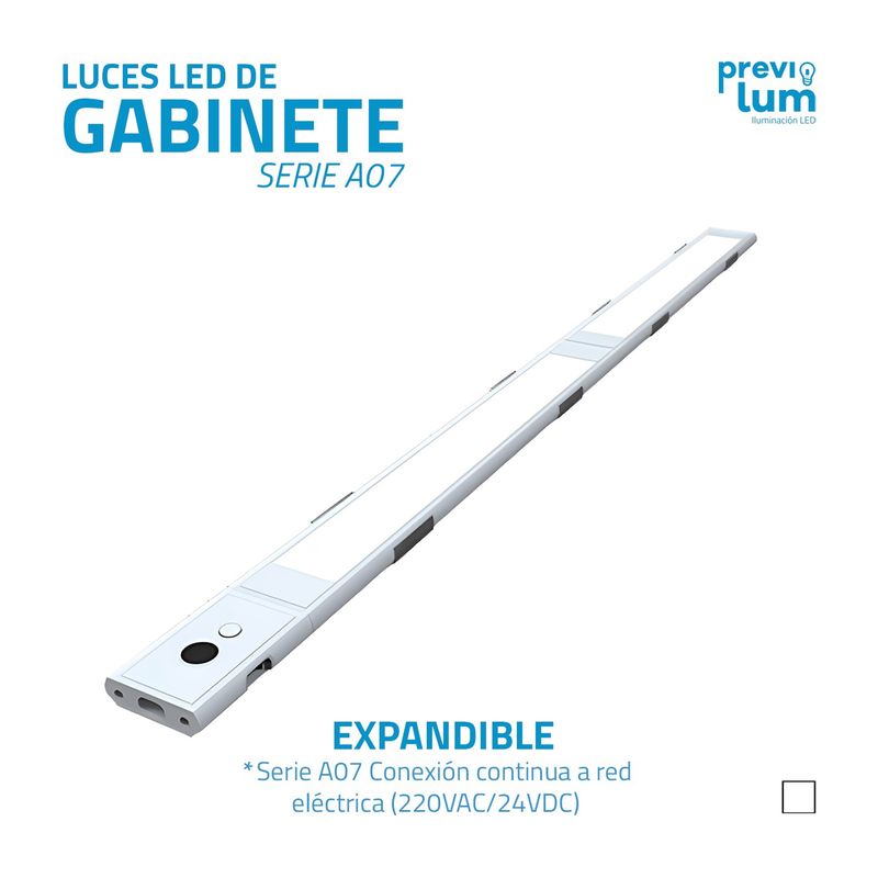 PREVILUM - LUZ PARA COCINA O GABINETE 220V CALIDO NEUTRO Y FRIO A07