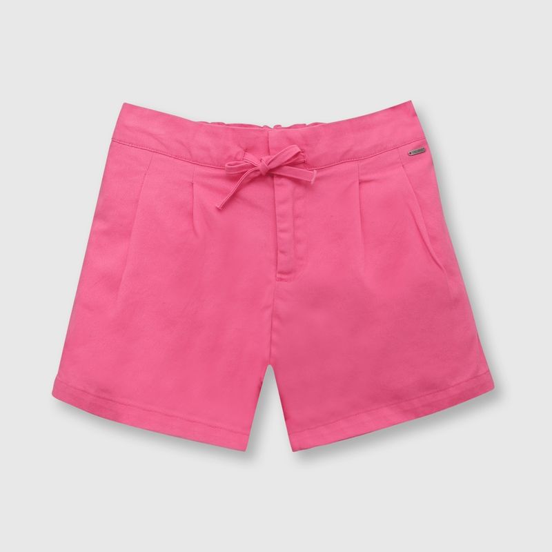 COLLOKY - Short de niña gabardina magenta (2 a 12 años) 2-3 Años