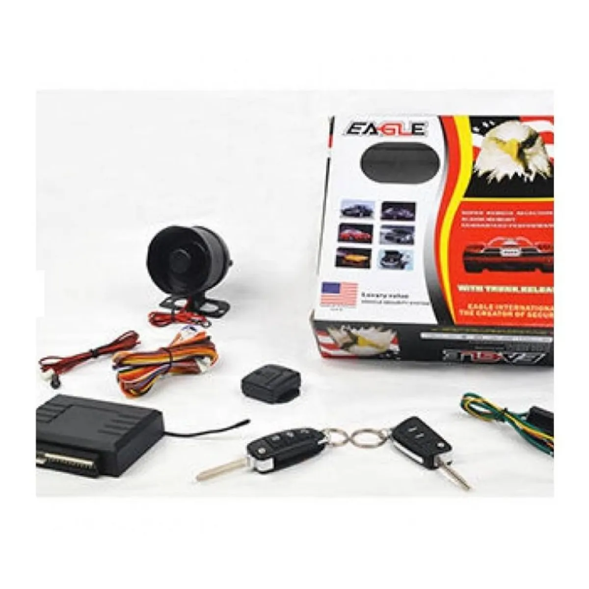 GENERICO - Sistema de Alarma para Vehiculo Eagle Car Alarm Antirrobo