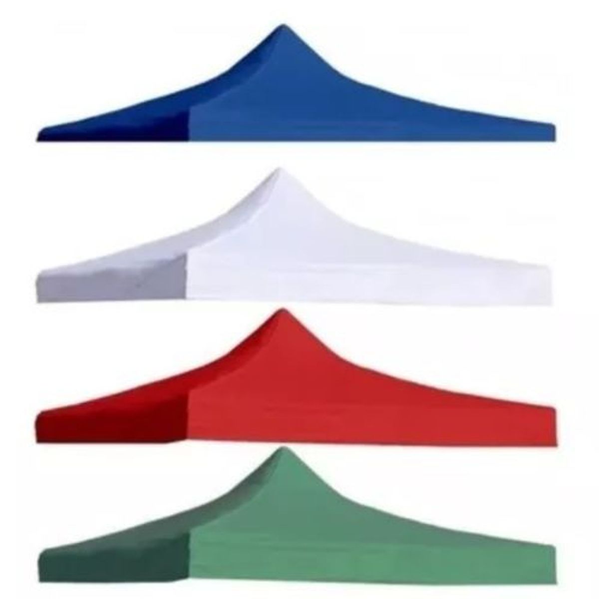 GENERICO - Repuesto Lona Carpa Techo  Plegable 2x2 Engomado Blanco