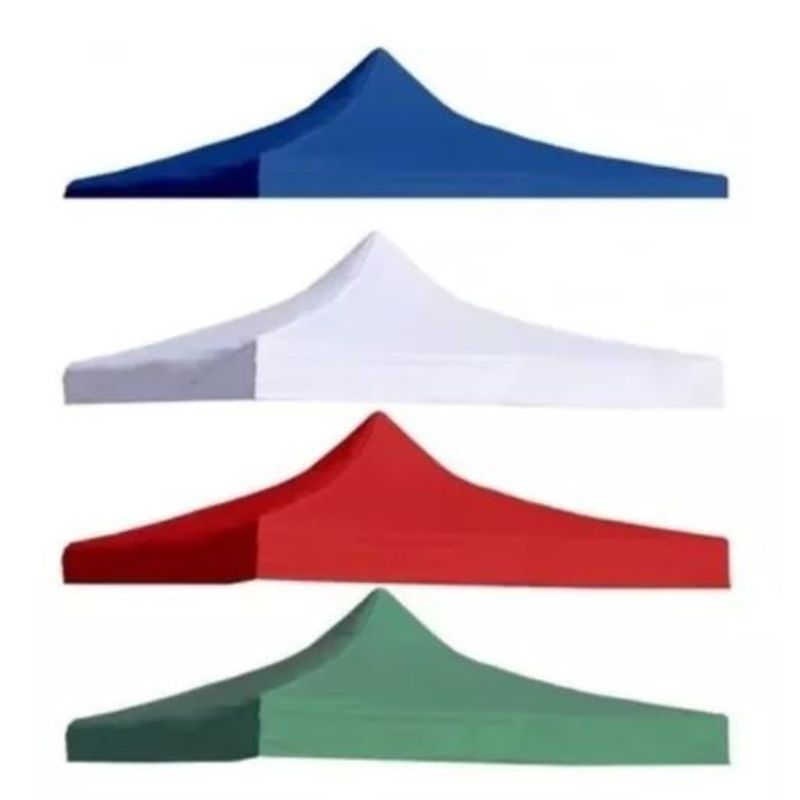 GENERICO - Repuesto Lona Carpa Techo  Plegable 2x2 Engomado Blanco